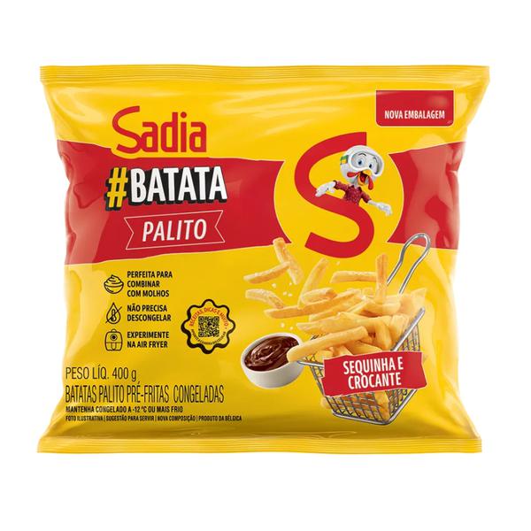 BATATA SADIA PALITO 7MM PRE-FRITA 400G