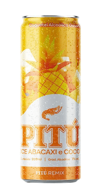 BEBIDA ICE PITU ABACAXI/COCO LATA 269ML