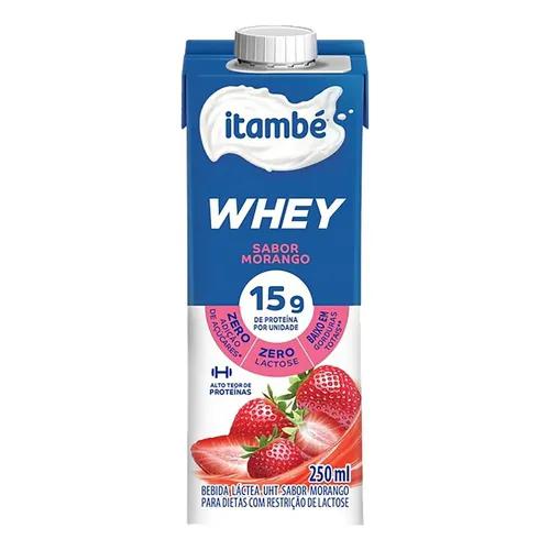 BEBIDA LACTEA ITAMBE WHEY MORANGO 250ML
