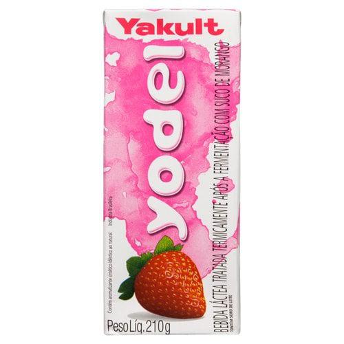 BEBIDA LACTEA YAKULT YODEL MORANGO 210ML