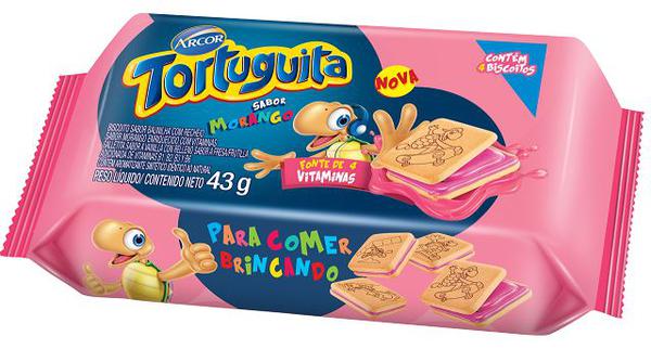 BISCOITO ARCOR TORTUGUITA RECH MONO MOR 43G