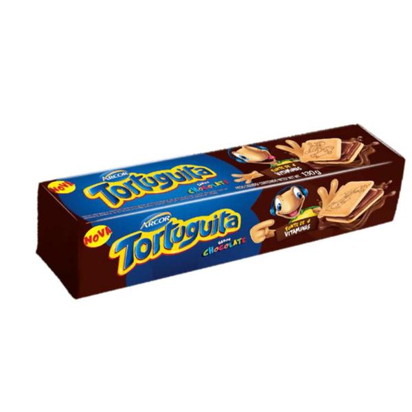 BISCOITO ARCOR TORTUGUITA RECH QUAD CHOC