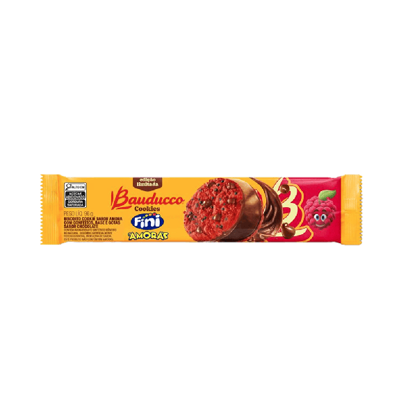 BISCOITO BAUDUCCO COOKIES FINI AMORA 96G