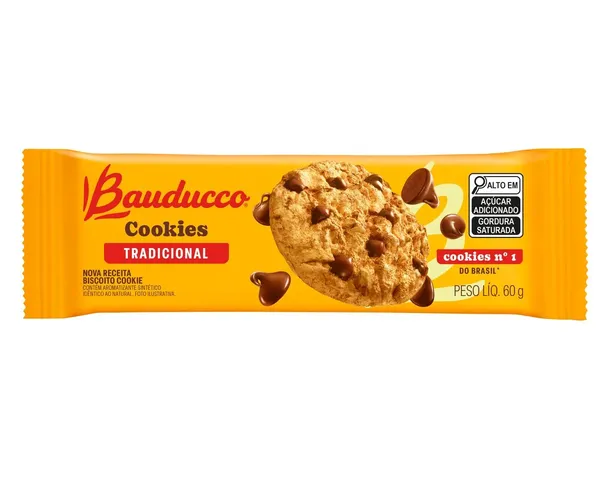 BISCOITO BAUDUCCO COOKIES ORIG 60G