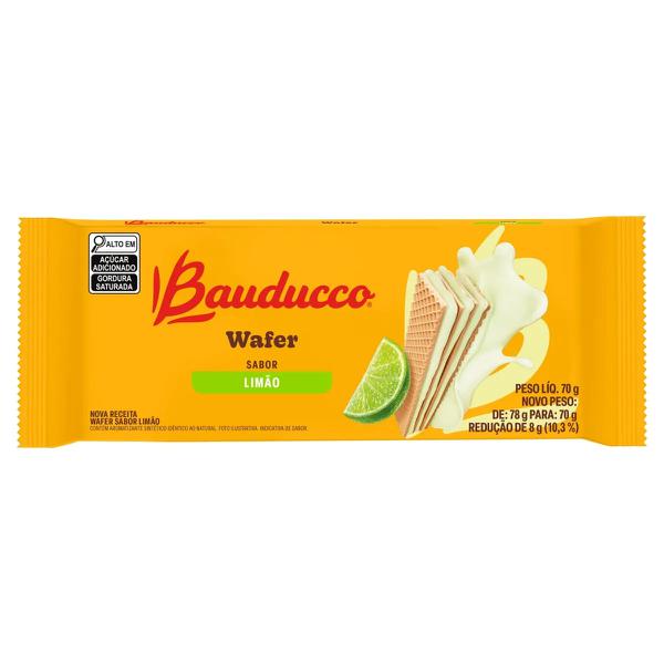 BISCOITO BAUDUCCO WAFFER LIMAO 70G