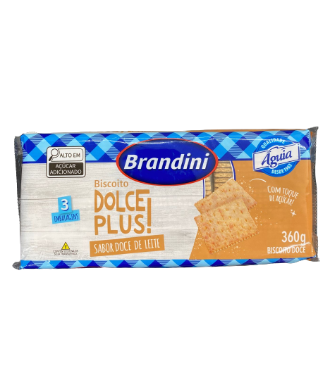 BISCOITO BRANDINI DOLCE PLUS DOCE LEITE 360G