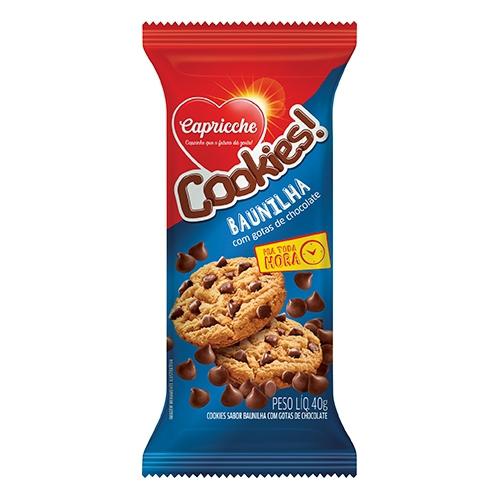 BISCOITO CAPRICCHE COOKIES BAUN C/CHOC 4
