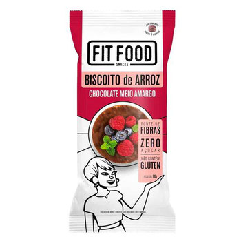 BISCOITO FITFOOD ARROZ C/CHOC MEIO AMARG