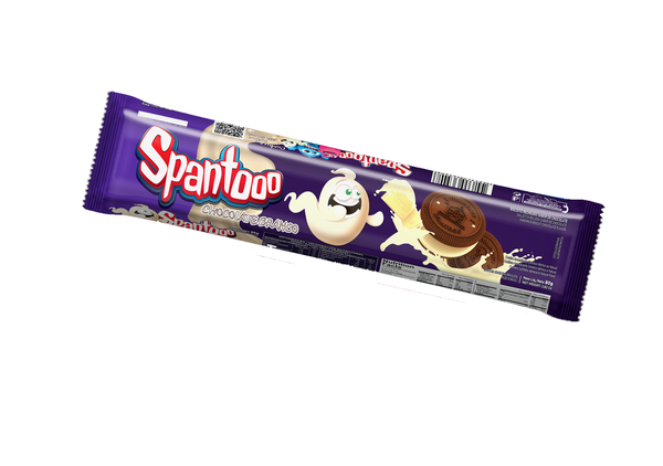 BISCOITO ITAMARATY SPANTOOO RECH CHOC BCO 80G