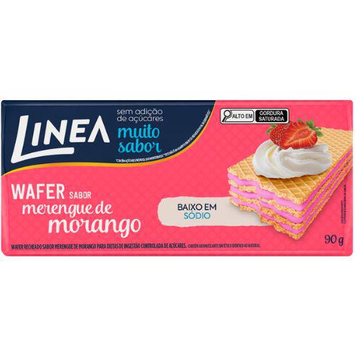 BISCOITO LINEA WAFER MERENGUE MORANGO 90