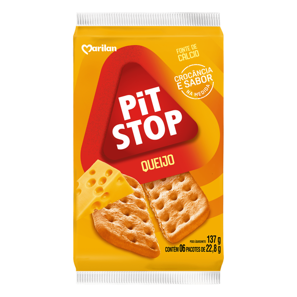 BISCOITO MARILAN PIT STOP QUEIJO 137G