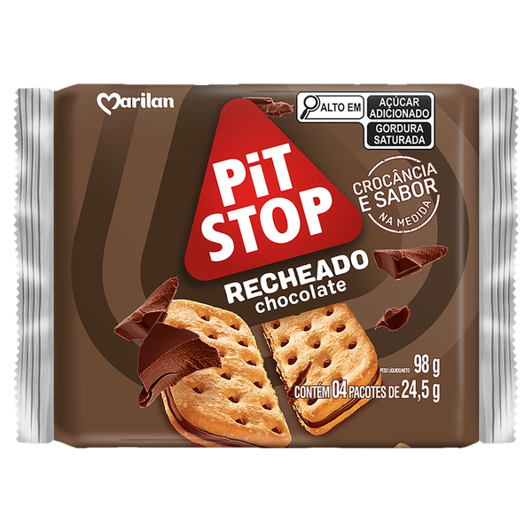 BISCOITO MARILAN PIT STOP RECH CHOCOLATE