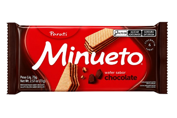 BISCOITO MINUETO WAFER CHOC 73G