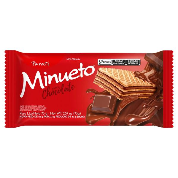 BISCOITO MINUETO WAFER CHOC 73G