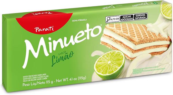 BISCOITO MINUETO WAFER LIMAO 73G
