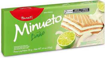 BISCOITO MINUETO WAFER LIMAO 73G