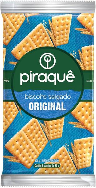 BISCOITO PIRAQUE SALGADO 138G