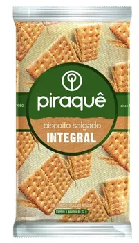 BISCOITO PIRAQUE SALGADO INTEGRAL 138G