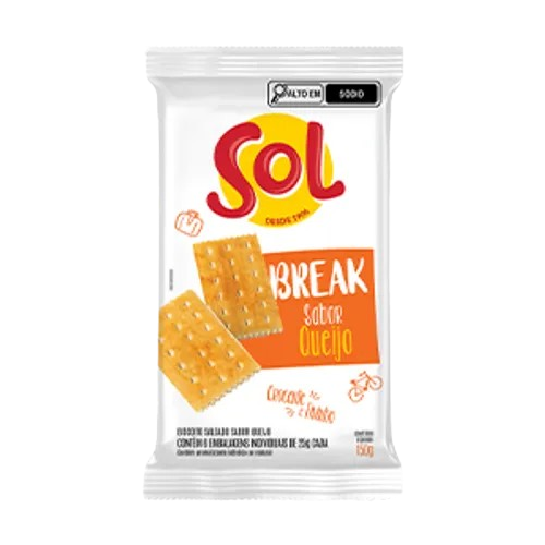 BISCOITO SALT QUEIJO SOL 150G