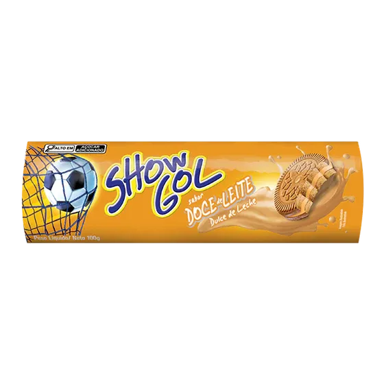 BISCOITO SHOW GOL RECH DOCE DE LEITE 110