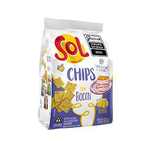 BISCOITO SOL CHIPS BACON 60G
