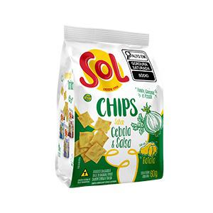 BISCOITO SOL CHIPS CEBOLA E SALSA 60G