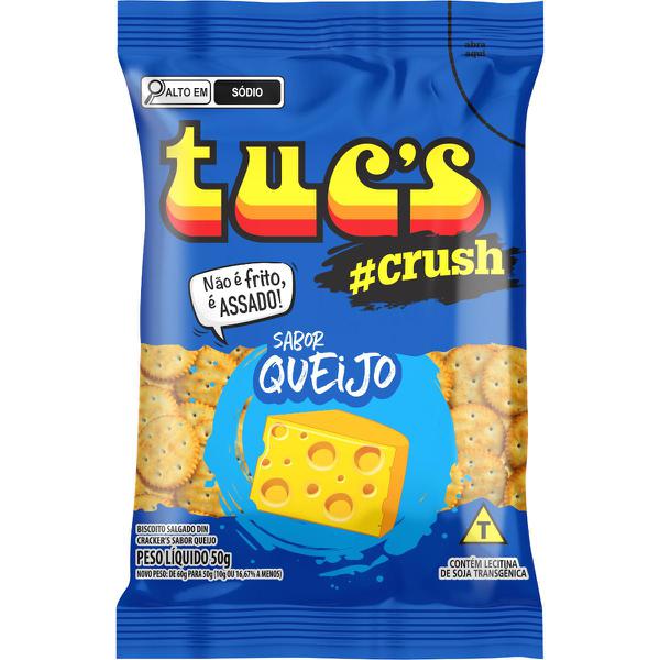 BISCOITO TUCS SALGAD CRUSH QUEIJO 50G