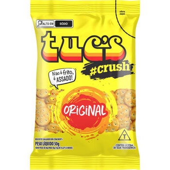 BISCOITO TUCS SALGADIO CRUSH ORIGINAL 50