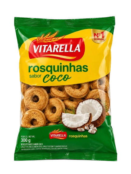 BISCOITO VITARELLA ROSQ COCO 300G