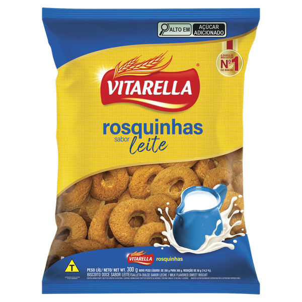 BISCOITO VITARELLA ROSQ LEITE 300G