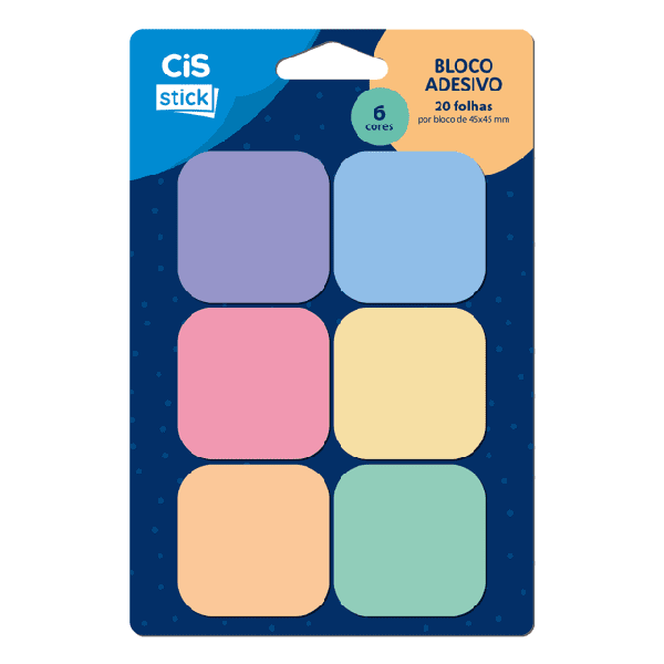 BLOCO ADESIVO CIS 6 MODELOS C/20 FOLHAS