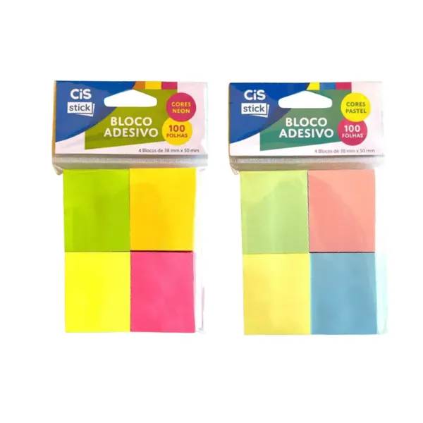 BLOCO ADESIVO CIS PASTEL 38X50MM R553421