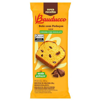 BOLO BAUDUCCO CENOURA C/CHOC 200G