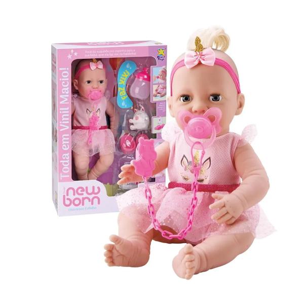 BONECA DIVERTOYS NEW BORN UNICORNIO FOFI