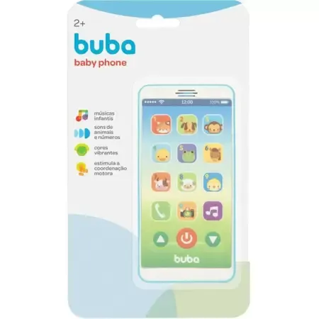 BRINQ BUBA BABY PHONE AZUL R66841