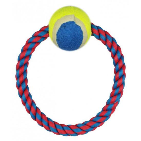 BRINQ CLUB PET CORDA/ARGOLA C/BOLA TENIS