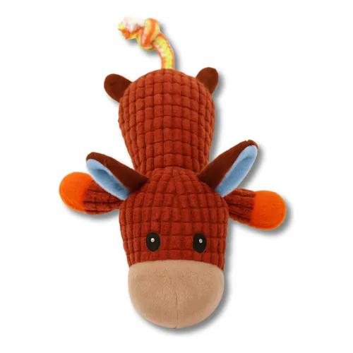 BRINQ CLUB PET PELUCIA BOI C/CORDA R9709