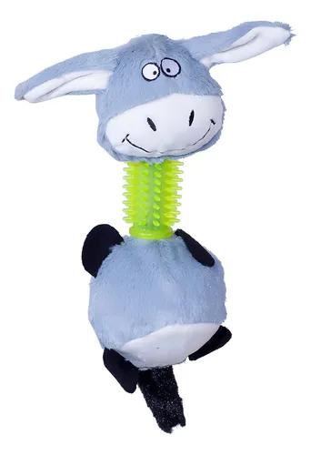 BRINQ CLUB PET PELUCIA BURRINHO C/MORDED
