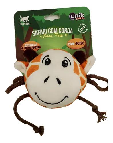 BRINQ CLUB PET PELUCIA GIRAFA C/CORDA R9