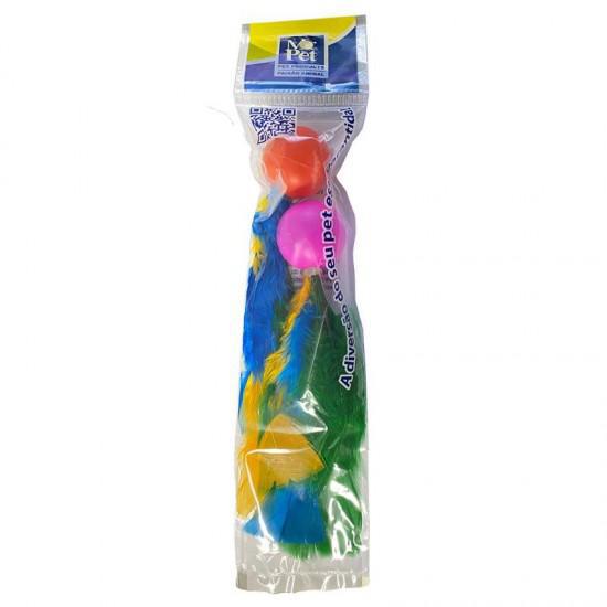 BRINQ CLUB PET PLAST BOLA C/PENAS R49023