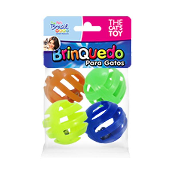 BRINQ CLUB PET PLAST DIVERSOS C/GUIZO C/
