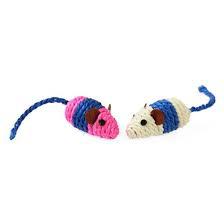 BRINQ CLUB PET SISAL P/GATOS RATINHO 2UN