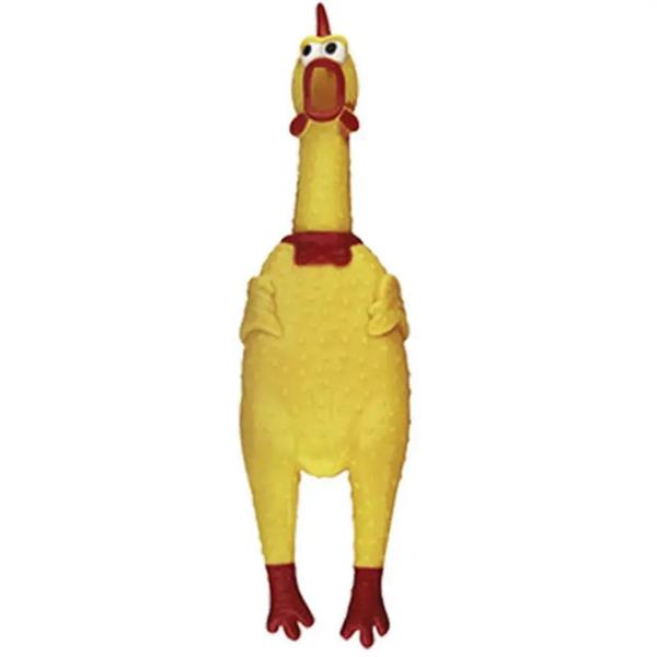 BRINQ CLUB PET VINIL GALINHA SONORA P 15