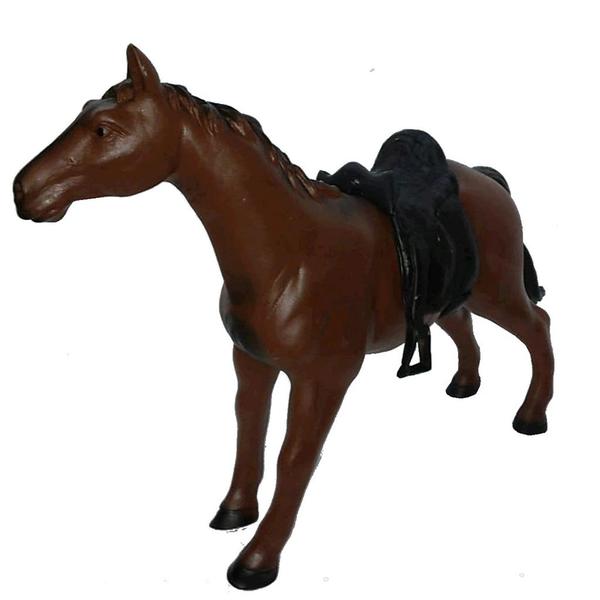 BRINQ DB PLAY CAVALO PTO C/SELA VINIL PR