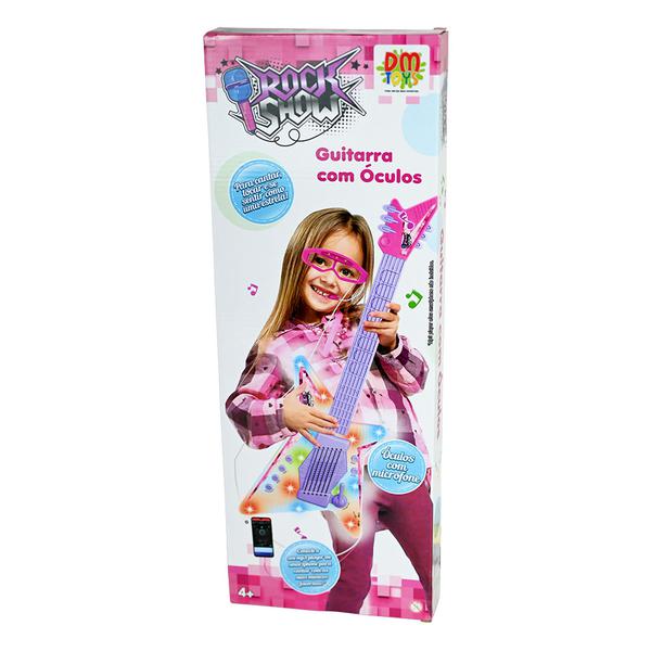 BRINQ DM GUITARRA C/OCULOS ROCK SHOW DMT