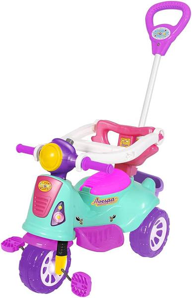 BRINQ MARAL TRICICLO AVESPA PINK R70586