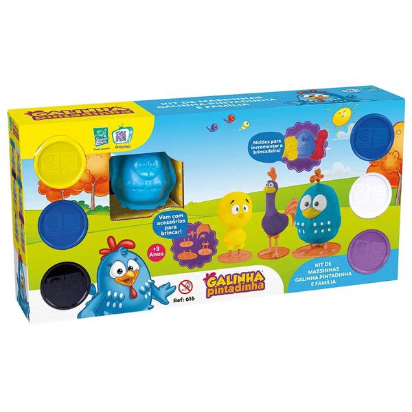 BRINQ SUPER TOYS GALINHA PINTADINHA E FA
