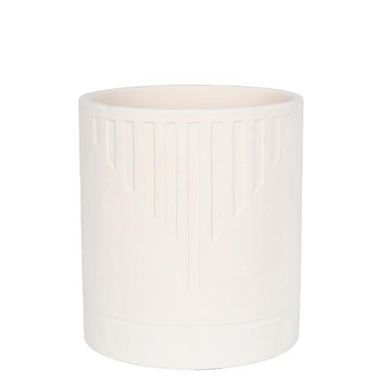 CACHEPOT GRILLO CIMENTO OFF WHITE R53161