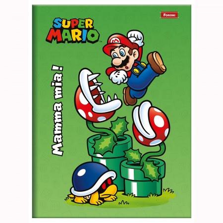 CADERNO FORONI BROC SUPER MARIO 80F