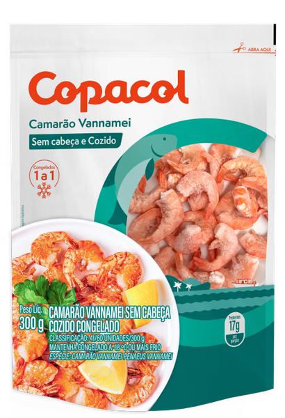 CAMARAO COPACOL VANNAMEI S/CAB COZ  300G